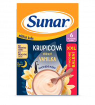 Mliečna krupicová kaša na dobrú noc vanilková XXL