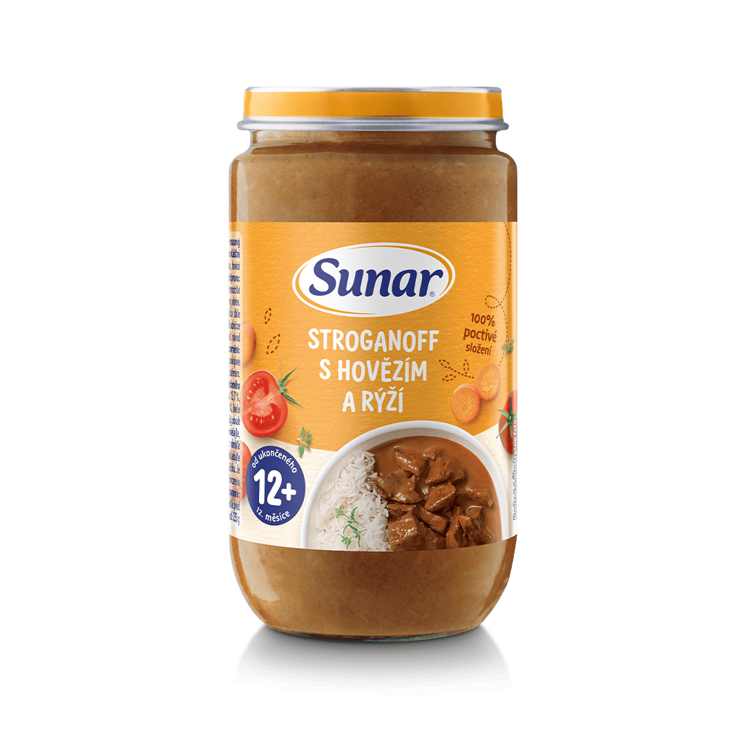 Stroganoff s hovädzím a ryžou